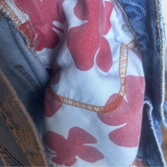 Vtg Lucky Brand Jeans Mens 36x32 Blue Slim Bootleg Buttonfly - Picture 10 of 10